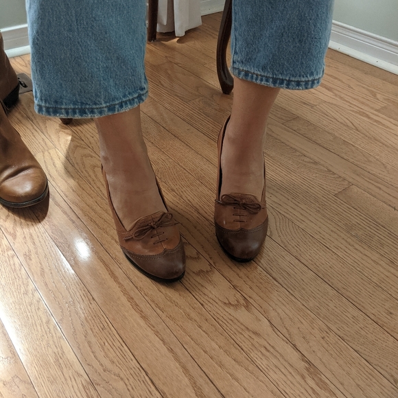 Heeled brown broughs - Picture 4 of 4